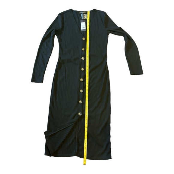 NWT Dynamite dress. Size Medium. Black ribbed fabric. - Picture 7 of 11